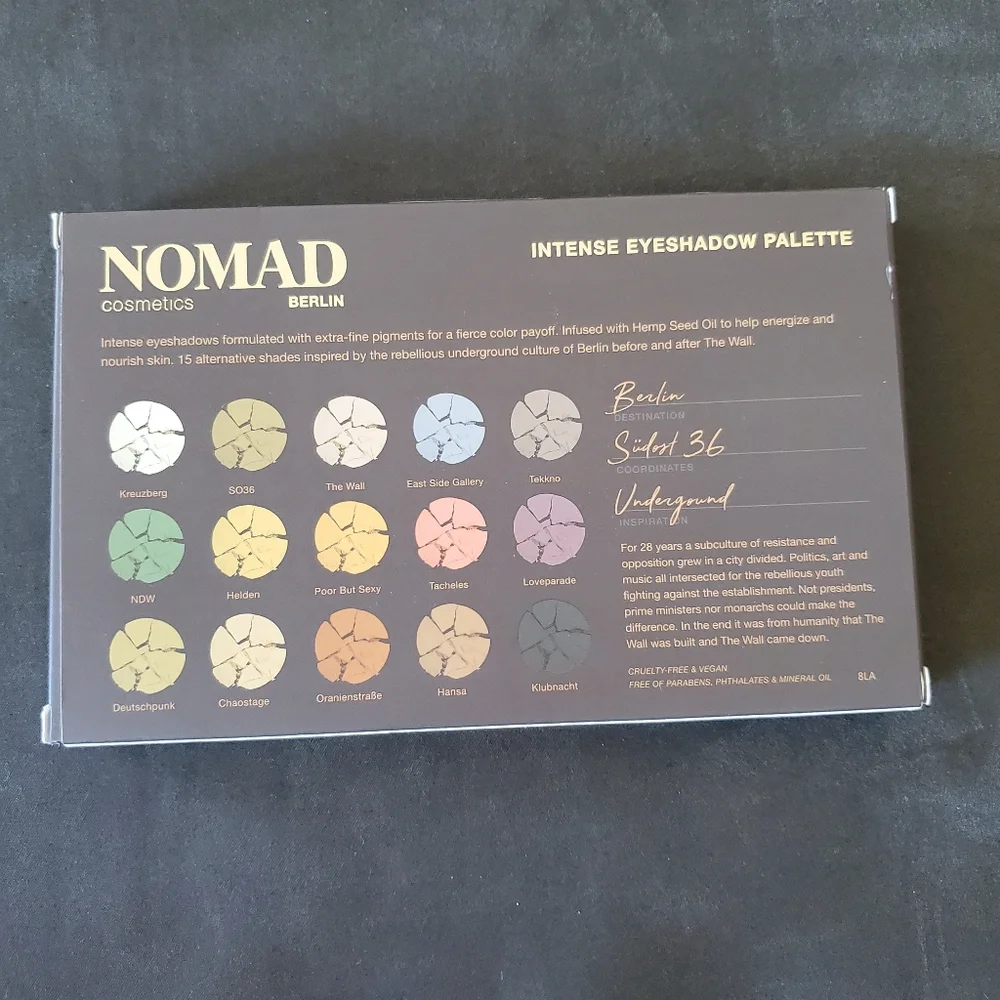 Nomad Berlin Underground Eyeshadow Palette